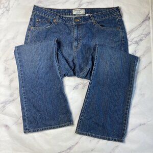 Levis Boot Cut Jeans Womens Size 16 Low Rise Stretch Medium Wash L37
